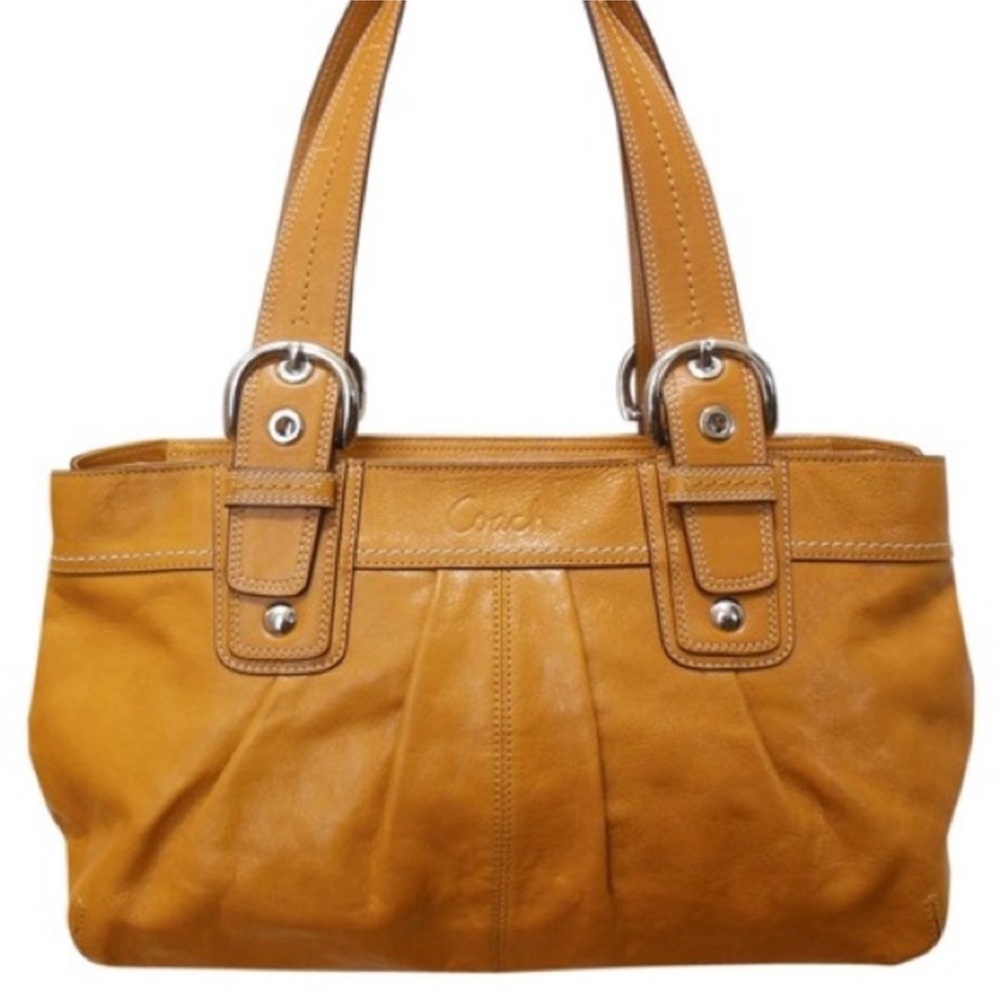 Coach 2010 Madison SoHo Mustard Leather Shoulder Bag
